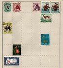 South Africa G6   Qe2 Collection Of 23 Stamps To 2 6  On 2 Album Pages 
