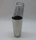 3 Pc Boston Cocktail Shaker Kit Mixing Glass  Strainer  Stainless Shaker Bar Kit