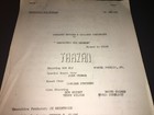 Tarzan  2 22 68  Ron Ely  jungle Ransom  Scarce Tv Continuity Script coa