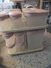 Tupperware Modular Mates Spice Carousel Set Of 25 Shaker Containers Vintage Pink
