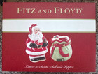 Fitz And Floyd Santa Claus Santa Bag Gifts Christmas Salt   Pepper Shakers 2016
