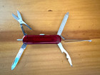 Victorinox Swiss Army Knife Manager 58mm Transparent Ruby Red W 8 Tools