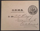 1901 Victoria Australia Ohms Minister Of Lands And Survey Frank Stamped Postcard
