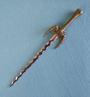 Denix Fantasy Sword Letter Opener 9 5 In   Chrome Metal Blade   3045   Nos