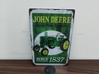 John Deere Farm Tractor Heavy Equipment Metal Tin Sign Shop Wall Decor 12x8