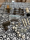 Huge Lot Antique Vintage Door Knobs  Hinges Hardware  Rim Lock Porcelain Marble