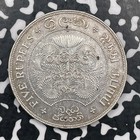 1957 Ceylon 2500 Years Of Buddhism 5 Rupees Lot jm1828 Large Silver 