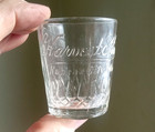 Harvest King Kansas City Mo Bold Emb Pre Pro 1907 Whiskey Adv Shot Glass