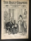 Complete 1874 Daily Graphic Illustrated Large Newspaper Advertising 6 11 Vg exc