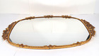 Vtg Matson Ormolu Gold Vanity Perfume Tray Mirrored Mirror Birds Dogwood Flower