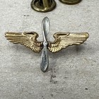 Vintage Wwii   Usaaf Airplane Propeller Prop Wings Military Insignia Lapel Pin