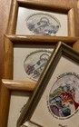 Set Of 4  Rare Vintage Roberta Framed Art 