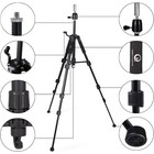 Adjustable Wig Stand Tripod With Non-slip Base Heavy Duty Mannequin Head