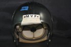 Vtg 1980s Used Worn Medalist Gladiator Mvp Adult Game Black Football Helmet P