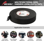 High Temp Wire Harness Tape Self Adhesive Cloth Automotive Tape 3 5  X50ft 2x