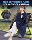 Outdoor Camping Blanket  Waterproof Fleece Sports Field Blanket  79 In   54 In