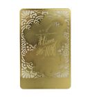 Feng Shui God Of Wealth With Tiger Golden Talisman Card