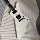 Electric Guitar White Color Snakebyte Inlay Mahogany Body Rosewood Fretboard