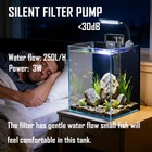 1 5 Gal Betta Fish Tank Kit  Nano Glass Aquarium W filter   Led