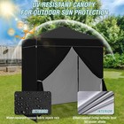 Eagle Peak Instant Pop Up Canopy With Adjustable Sun Wall 6x4 With 4 Sidewalls