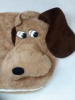 Vintage Pound Puppies Brown 3d Puppy Dog Pillow Case Plush W Zipper Tonka 1986