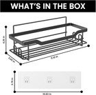 Shower Caddy Shelves Organizer Rack  Single Pack Shower Caddy no Drilling Wall M