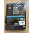 Fruit Of The Loom Thermal Top Men 2xl Black Waffle Knit Crew Neck Base Layer New