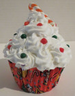 Display Fake Faux Artificial Food - Christmas Candy Cane Cupcake  4