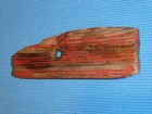 Early Old Original Red Paint Antique Primitive Barn Door cupboard Wood Turn Hasp