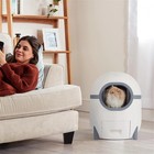 Automatic Cat Litter Box Self Cleaning Odor App Control 60l For Multi Cat Gifts