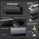 Aula F75 75  Wireless Mechanical Creamy Gaming Keyboard 4000mah Hot