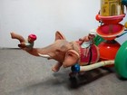 Celluloid Vth Windup Toy Elephant Pulling Merry Go Round Cart    Japan Kuramochi