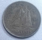 1940 Canada 10 Cent George Vi 80  Silver Dime Canadian World Silver Coin - Sr409