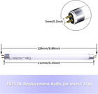 6 Pack Uva-bl T5 6w 32050 F6t5 bl Bulb Fluorescent Light Tube 6 Watt