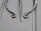 Medieval Cloak Pin Brooch Iron Hand Forged 3inches Heavy Duty Blacksmith