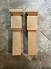4400 Red Oak Modern Half Box Newel Post Tall 18   x 3 1 4  Wide  Solid Core