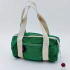 Vintage 1980s Apple Bag Small Duffel Green Canvas Red Apple Logo Preppy Usa