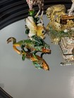 Lot Of Pewter Hand Painted Enamel Trinket Boxes Set With Swarovski Crystals