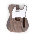 Tl Style Diy Electric Guitar Kit  Zebrawood Body   Neck Blank Headstock Cr Part