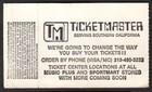 David Bowie Serious Moonlight Concert Ticket - August 9  1983 - Anaheim Stadium