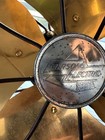 Vintage 1930s Emerson Electric Oscillating Fan Model 6250-d With Brass Fan Blade