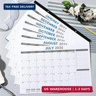 2026-2027 Desk Calendar - July 2026 - Dec 2027  18 Months Calendar Pad With Blac