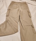 Old Navy Kids Baggy Cargo Pants Beige Size 10 100  Cotton Pockets