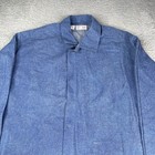 Steel Grip Fr Welding Jacket Mens Large Blue Flame Resistant Snap On Workwear