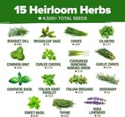 15 Herb Seed Variety Pack   heirloom  Non-gmo Culinary Garden Kit Indoors outdoor