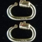Tiny  2  14k Yellow Gold Link Lock Jump Ring Bail Charm Pendant Clasp 4 5mm Od