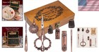 Elegant Antique Victorian Needlework Scissors Set With Complete Accessories