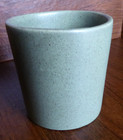Vintage Haeger Pottery 4025 Green Round Cylindar Planter Usa Mid Century Signed
