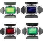 Godox For Ad200 Flash Speedlite Bd-07 Barn Door Honeycomb Grid   4 Color Filters