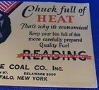 Vintage Antique Trade Card Clarke Coal Co  Buffalo Ny Famous Reading Anthracite